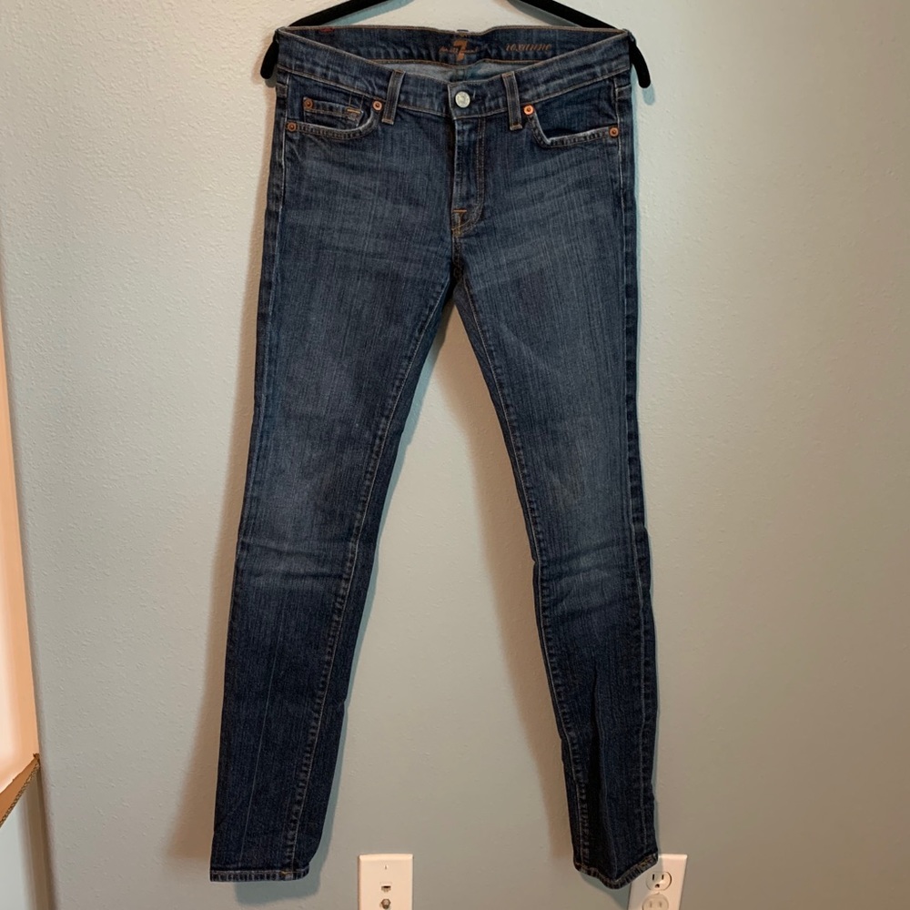 7 For All Mankind Roxanne Skinny Jeans Sz 27